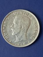 1942 Suède 1 couronne en argent KM# 786.2 rare, Timbres & Monnaies, Monnaies | Europe | Monnaies non-euro, Envoi, Monnaie en vrac