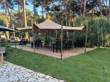 Te huur! Stretchtent 7x10m inclusief verlichting beschikbaar voor biedingen