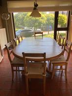 Tafel met 8 stoelen, Ophalen, Zo goed als nieuw
