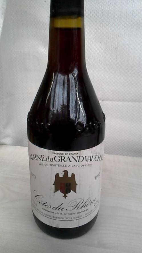 bouteille de vin 1992 dom du grand vaucroze p st ref12206381, Collections, Vins, Neuf, Vin rouge, France, Pleine, Enlèvement ou Envoi