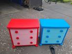 Ikea dressoirs blauw en roos, Ophalen, Gebruikt, 75 tot 100 cm, Minder dan 50 cm