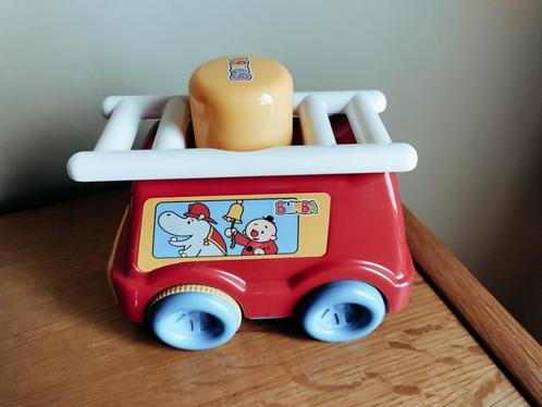 Bumba brandweerwagen, Kinderen en Baby's, Speelgoed | Babyspeelgoed, Zo goed als nieuw, Auto, Met wieltjes, Ophalen
