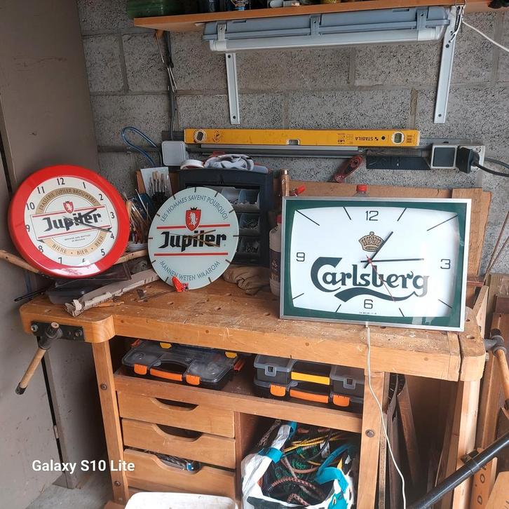 Horloge  publicitaire, Verzamelen, Biermerken, Zo goed als nieuw, Jupiler, Ophalen