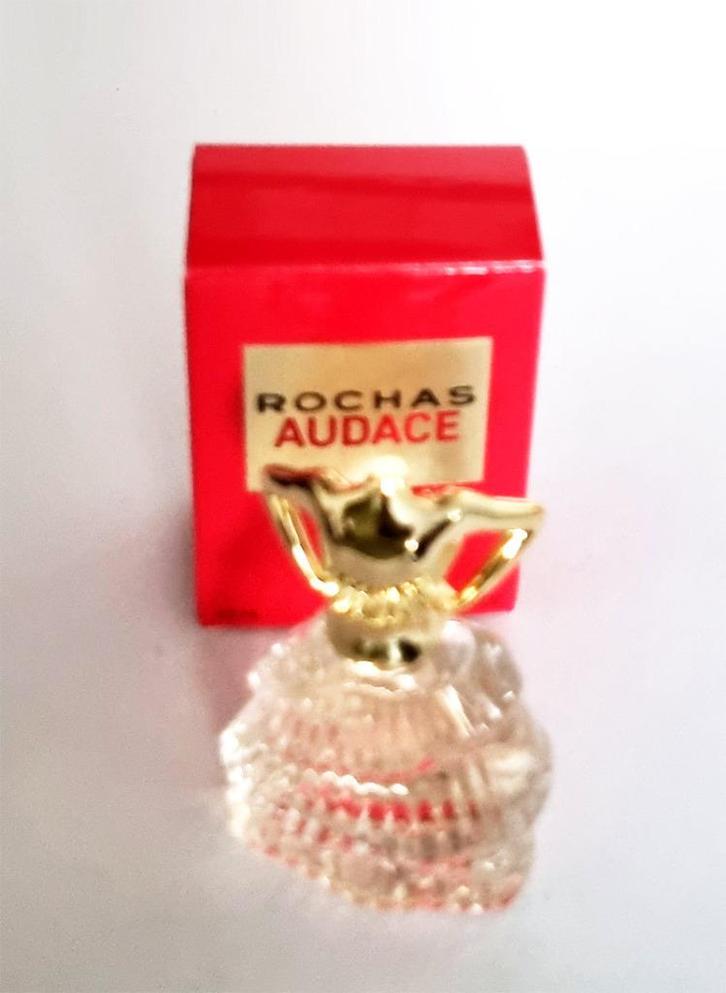 Prachtig miniatuurparfum Audace van Rochas, Verzamelen, Parfumverzamelingen, Nieuw, Miniatuur, Gevuld, Verzenden