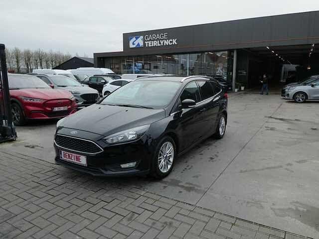Ford Focus Break 1.0 i 100pk TITANIUM luxe '17 Trekhaak, Autos, Ford, Entreprise, Focus, ABS, Airbags, Air conditionné, Alarme