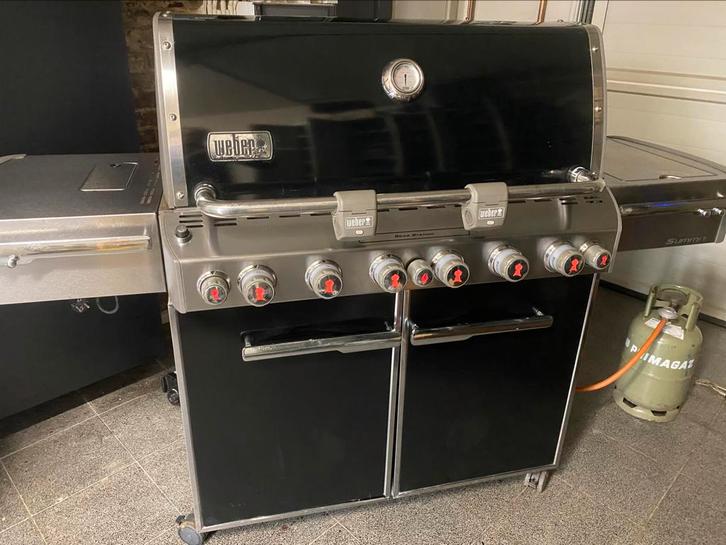 Weber summit E-670 gbs black gasbarbecue/buitenkeuken, Tuin en Terras, Gasbarbecues, Zo goed als nieuw, Ophalen