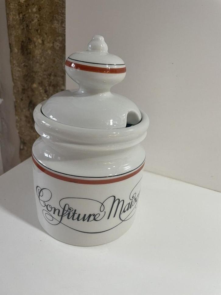 Confituurpot Porcelaine d'Autieul Bistrot Collectie Lobjoy, Huis en Inrichting, Keuken | Potten en Pannen, Ophalen of Verzenden