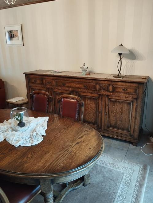 Prachtige handgemaakte eetkamer., Huis en Inrichting, Complete eetkamers, Zo goed als nieuw, 4 tot 6 stoelen, Ophalen