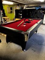 Prachtige rood met zwarte biljarttafel te koop, Sport en Fitness, Biljarten en Poolen, Ophalen, Zo goed als nieuw, Biljarttafel