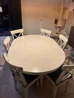 Table extensible IKEA Ingatorp blanche – modèle arrêté, Maison & Meubles, Tables | Tables à manger, 150 à 200 cm, Cinq personnes ou plus