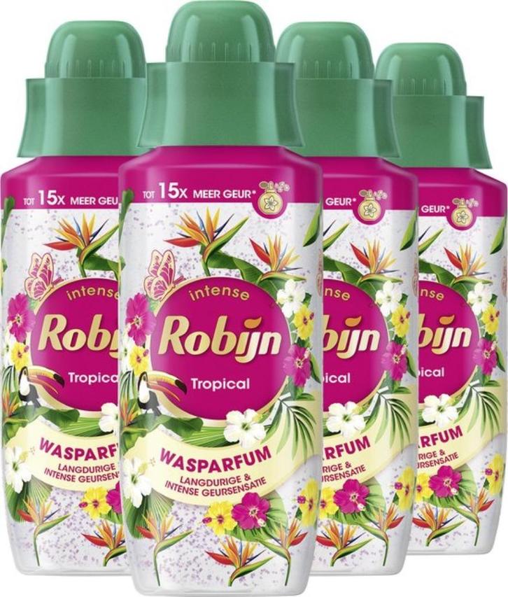 4 Flessen Robijn Intense Wasparfum, Huis en Inrichting, Schoonmaakartikelen, Verzenden