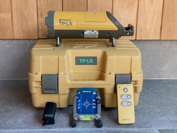 Gebr. rioollaser/pijplaser Topcon TP-L5 "GROENE STRAAL", Doe-het-zelf en Bouw, Gereedschap | Overige machines, Gebruikt, Ophalen of Verzenden