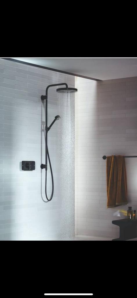 Neuf : Axor One shower pipe noir mat ( Hansgrohe ), Huis en Inrichting, Badkamer | Complete badkamers, Nieuw, Ophalen