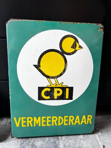 Emaille bord CPI vermeerderaar beschikbaar voor biedingen