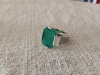 Zilveren zegelring met agaatsteen voor heren 8,5 us, Handtassen en Accessoires, Ringen, Nieuw, Ophalen of Verzenden, Dame of Heer