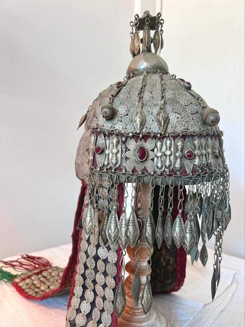Traditionele bruidshoofdtooi - Turkmenistan, Antiek en Kunst, Kunst | Niet-Westerse kunst, Ophalen