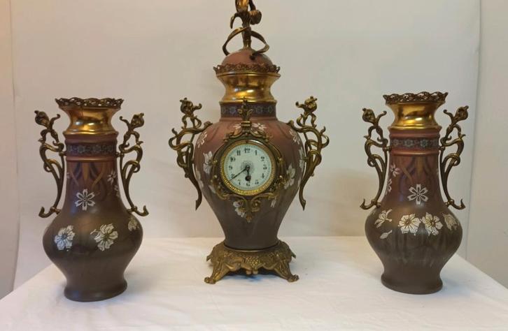 Schouw pendule/klok Jugendstil, Antiek en Kunst, Antiek | Klokken, Ophalen