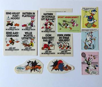 Stickers Donald Duck weekblad (1987-1989) (lot)