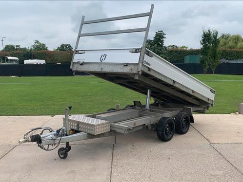 Henra 3 zijdige kipper aanhangwagen 3500 kg parabool, Auto diversen, Aanhangers en Bagagewagens, Zo goed als nieuw, Ophalen of Verzenden