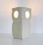 LIMESTONE OWL LAMP BY ALBERT TORMOS  vintage 1970S, Antiek en Kunst, Ophalen of Verzenden