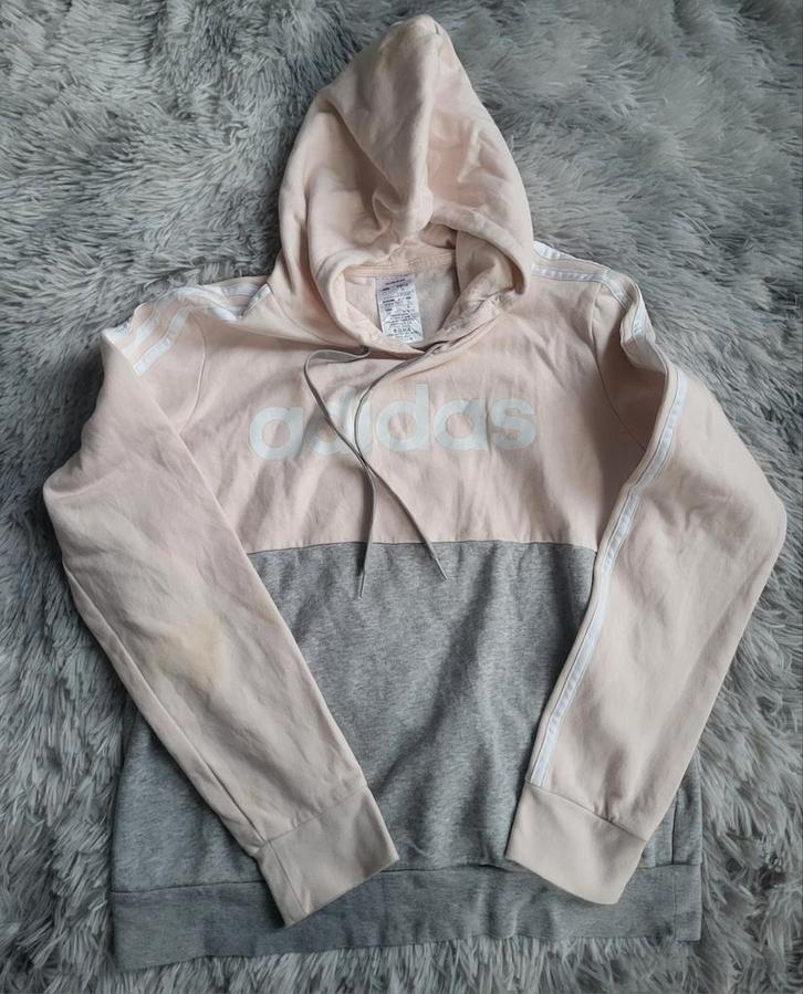 Sweat à capuche Adidas Essentials Colorblock – Rose & Gris, Vêtements | Femmes, Pulls & Gilets, Porté, Taille 38/40 (M), Rose