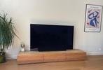 Massief eiken TV-meubel 210 x 50 cm, Huis en Inrichting, Ophalen, Zo goed als nieuw, Eikenhout, Modern