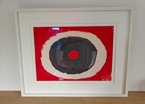 Bram Bogart - Grote Unieke Gouache - 1966, Antiek en Kunst, Kunst | Schilderijen | Abstract, Ophalen