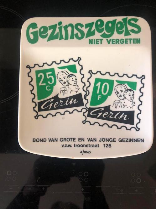 vintage melamine wisselgeldschaaltje Gezinszegels, Antiek en Kunst, Curiosa en Brocante, Ophalen of Verzenden
