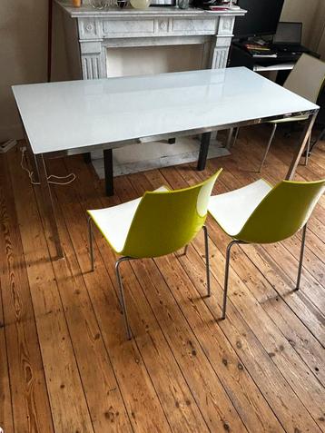 Table a manger avec 4 chaises, Maison & Meubles, Tables | Tables à manger, Enlèvement, Utilisé, 150 à 200 cm, 50 à 100 cm