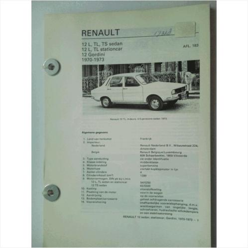 Renault 12 Vraagbaak losbladig 1970-1973 #1 Nederlands, Livres, Autos | Livres, Utilisé, Renault, Enlèvement ou Envoi