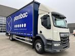 DAF LF290 met schuifzeilen en laadklep bj 2021 amper 127.000, Auto's, Vrachtwagens, Automaat, Stof, Euro 6, Bedrijf