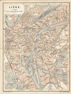 1897 - Liège - plan de la ville, Verzenden