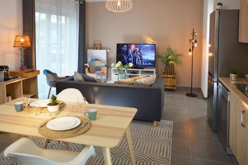 Appartements neufs meublés TV+wifi tout confort au mois, sem, Immo, Appartements & Studios à louer, Charleroi, 50 m² ou plus