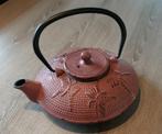 Prachtige roze gietijzeren Japanse theepot Bredemijer, Ophalen of Verzenden, Zo goed als nieuw