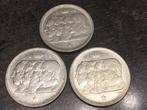 Belgique 3 x 100 Francs argent lot E, Timbres & Monnaies, Monnaies | Belgique, Enlèvement ou Envoi, Argent