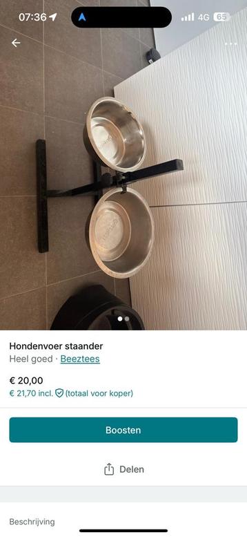 Hondevoer staander beschikbaar voor biedingen