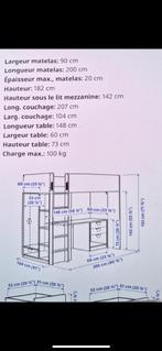 Lit superposé, Maison & Meubles, Enlèvement, Comme neuf, Lit mezzanine