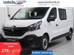 Renault Trafic 2.0 dCi 120 pk L2 Dubbel Cabine Airco, Isofix, Auto's, Parkeersensor, Renault, Wit, Bedrijf