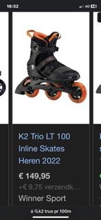 Inline freeskates K2 Trio LT maat 42,5, K2, Overige typen, Ophalen of Verzenden, Zo goed als nieuw