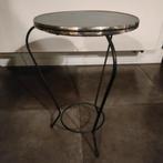 Retro groen grijs tafeltje, Huis en Inrichting, Tafels | Bijzettafels, Ophalen, Gebruikt