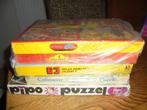 Vintage puzzels, spellen , koffertjes met knuffel  in 1 koop, Ophalen, Zo goed als nieuw