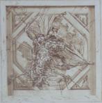 WILFRIED PAS / KUNST OP CAMPUS / KLEURLITHO / 72x55cm / SIG, Antiek en Kunst, Ophalen of Verzenden