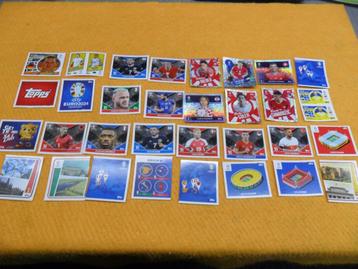 32 stickers topps UEFA Euro 2024 état voir les10 photos