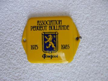 EMAILLE DEURPOSTJE"PEUGEOT ASSACIATION HOLLANDE"JAREN 70 beschikbaar voor biedingen