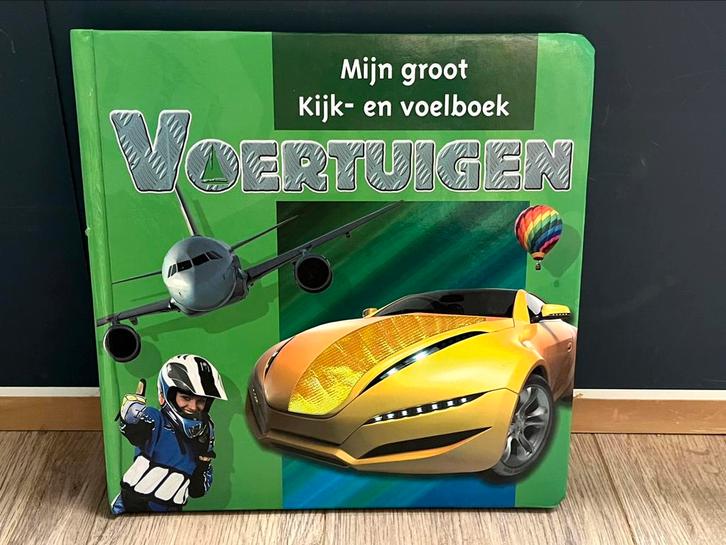 Kijk -en voelboek ‘ voertuigen ‘, Boeken, Kinderboeken | Kleuters, Zo goed als nieuw, Voorleesboek, Ophalen of Verzenden