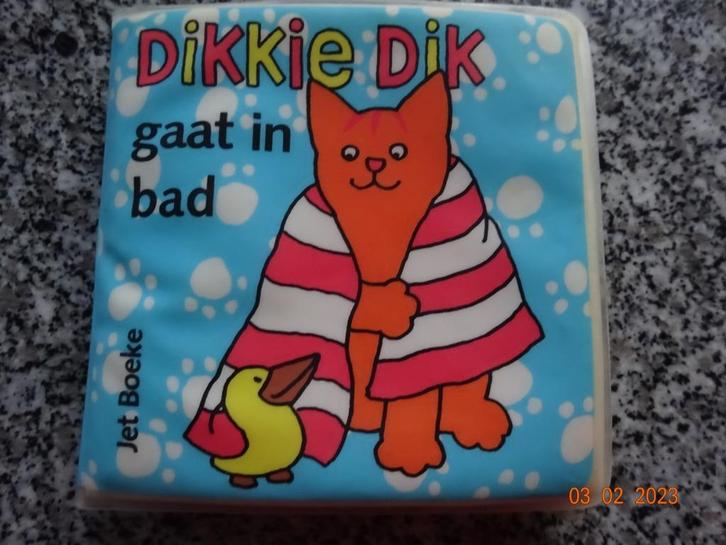 badboekje, dikkie dik gaat in bad *PRIMA STAAT*, Kinderen en Baby's, Speelgoed | Badspeelgoed, Ophalen of Verzenden