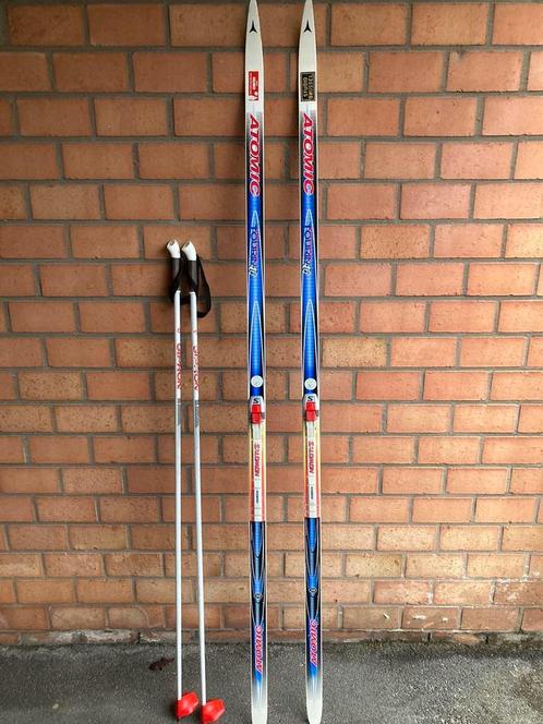 2 paar Langlaufski’s - compleet, Sport en Fitness, Skiën en Langlaufen, Gebruikt, Schoenen, Langlaufen, Atomic, 160 tot 180 cm
