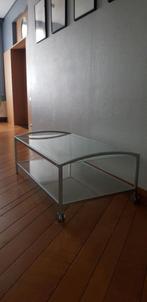 Salontafel, Huis en Inrichting, Tafels | Salontafels, Ophalen, Zo goed als nieuw, Glas, Modern