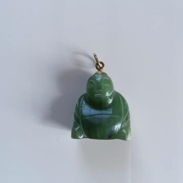 Boeddha-hanger van jade. beschikbaar voor biedingen