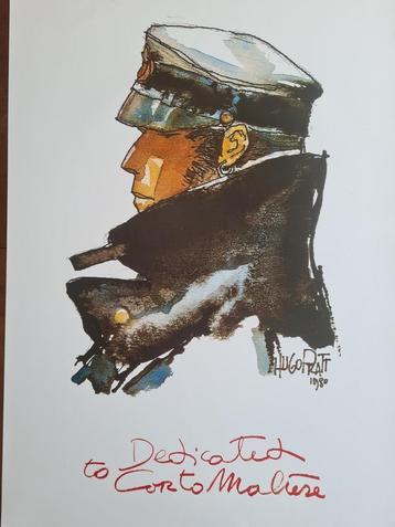 Hugo Pratt-poster gewijd aan Corto Maltese beschikbaar voor biedingen